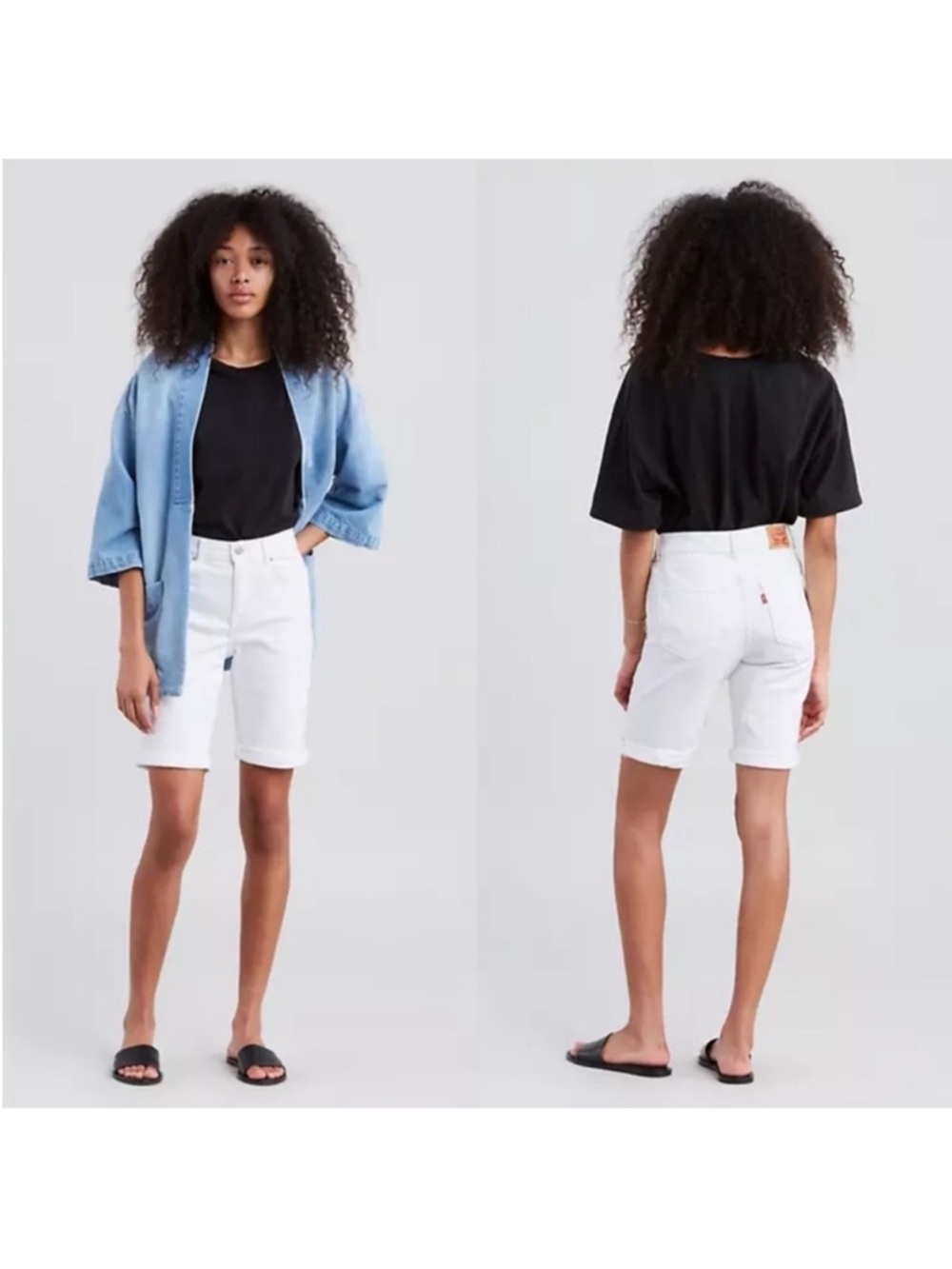 Levi’s White Bermuda Shorts Size 30